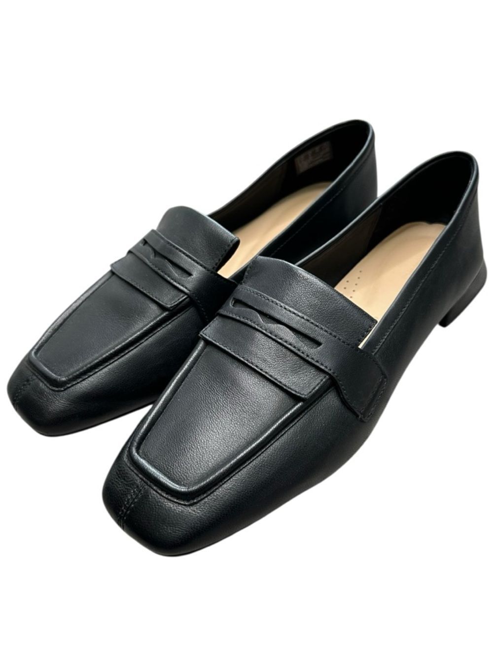 Clarks Ubree 15 Surf Penny Loafer Black Sz 8 Nordstrom Leather Square Comfort